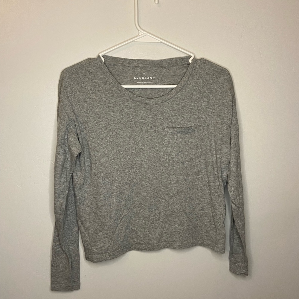 Everlane Long Sleeve Essential Basic Top - image 1
